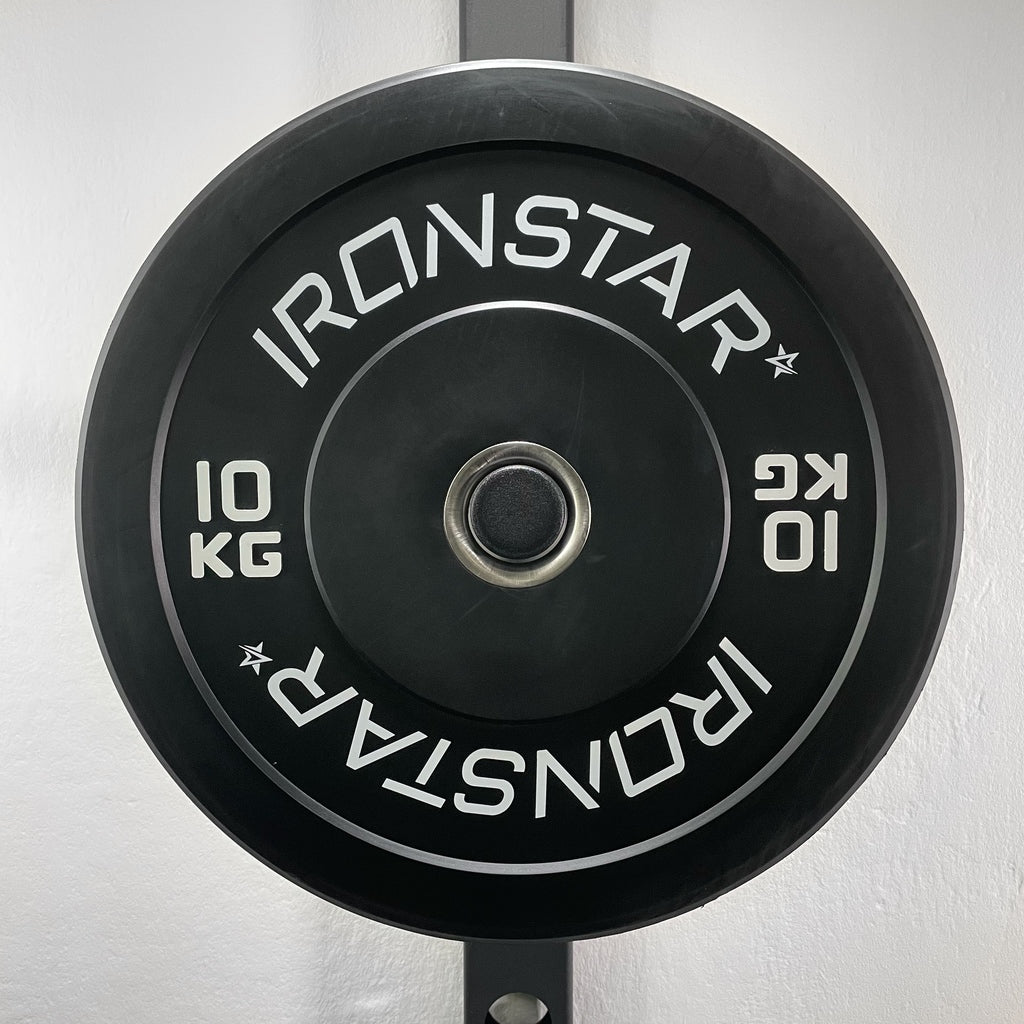 IRONSTAR bumper plates for strength and functional training.