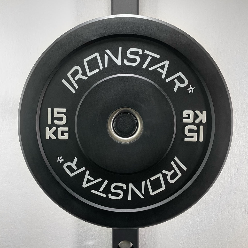 IRONSTAR bumper plates for strength and functional training.