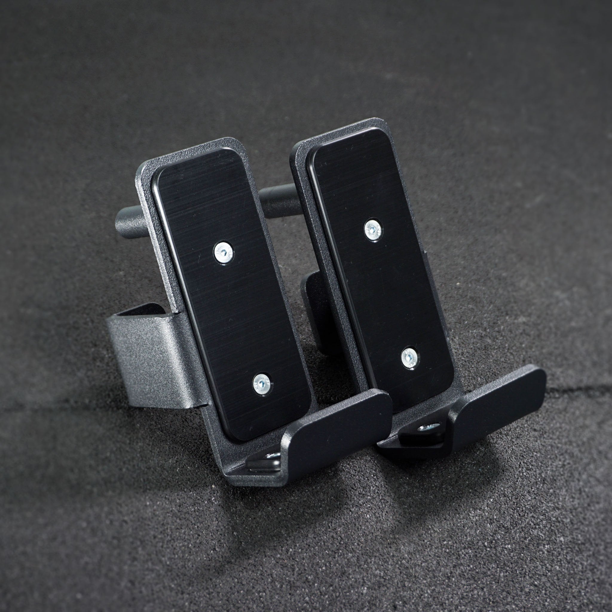 J-cups Add-on for power racks, squat stands and wall mounts used in home gyms or professional / commercial fitness studios. 