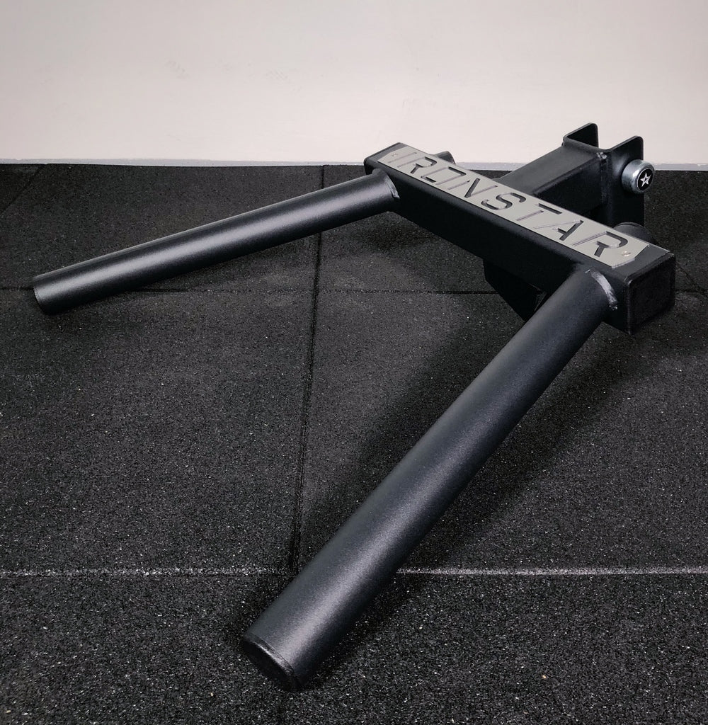 Dip Station Add-on for power racks, squat stands and wall mounts used in home gyms or professional / commercial fitness studios. 