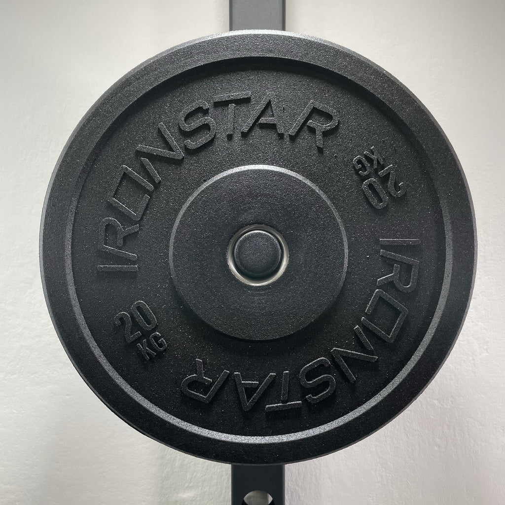IRONSTAR bumper plates for functional training, made in Europe.