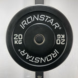 IRONSTAR bumper plates for strength and functional training.