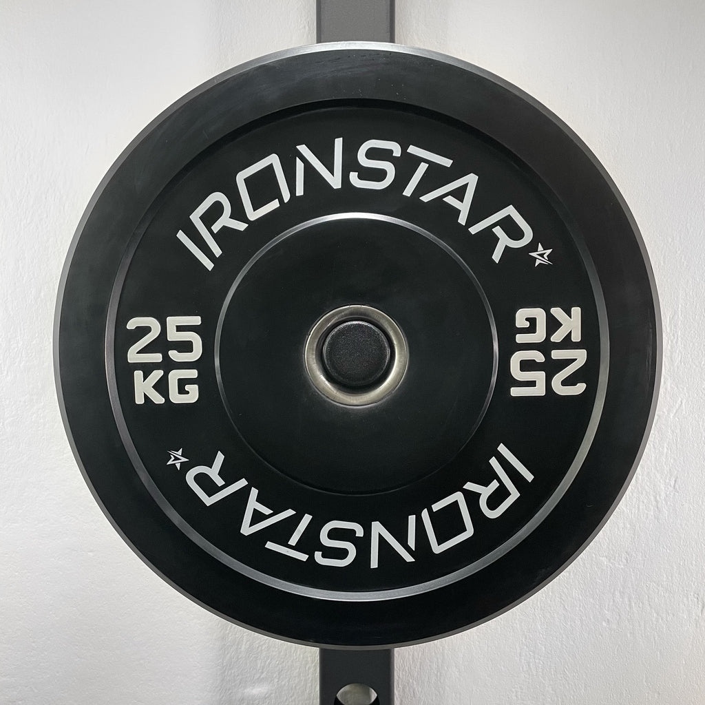 IRONSTAR bumper plates for strength and functional training.