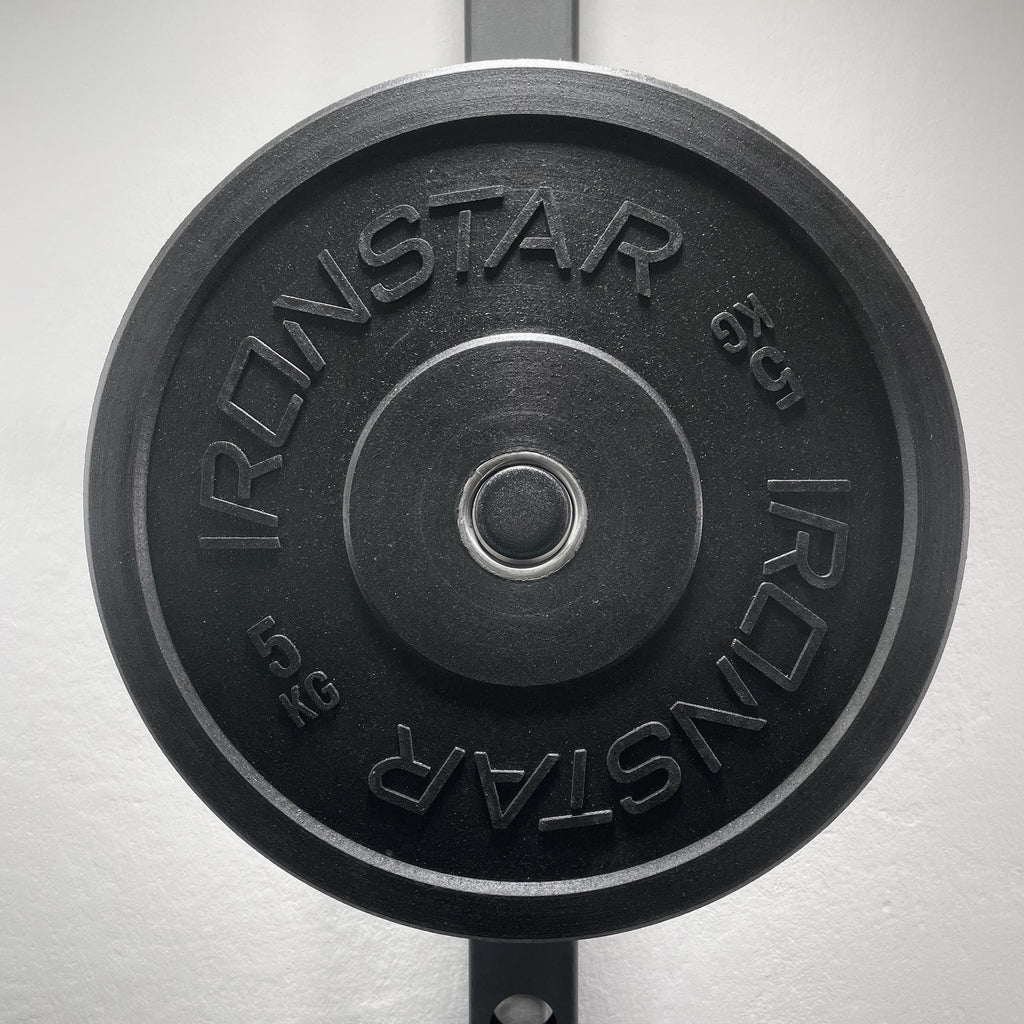 IRONSTAR bumper plates for functional training, made in Europe.