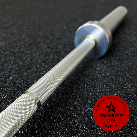 IRONSTAR olympic barbell for functional training and crossfit workout.