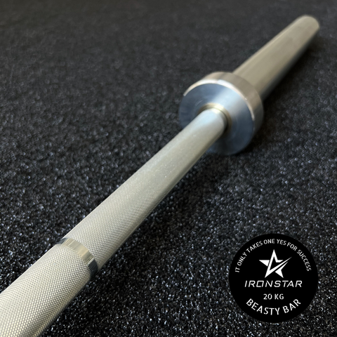 IRONSTAR olympic barbell for functional training and crossfit workout.