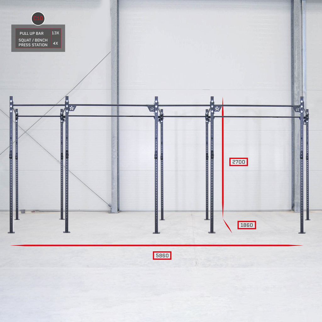 Basic rig from IRONSTAR is a must-have sport equipment for professional fitness studio, crossfit gym and other strenght training gyms and sport teams.