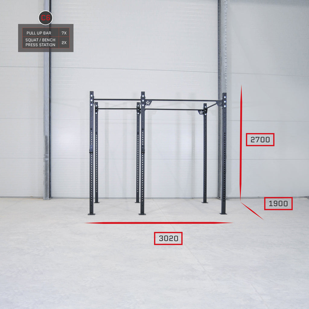 Basic rig from IRONSTAR is a must-have sport equipment for professional fitness studio, crossfit gym and other strenght training gyms and sport teams.