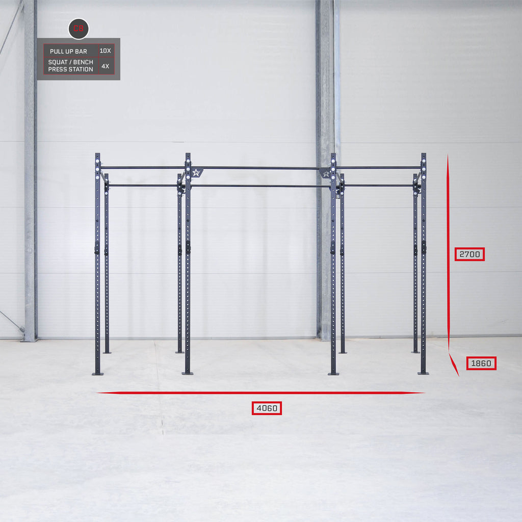 Basic rig from IRONSTAR is a must-have sport equipment for professional fitness studio, crossfit gym and other strenght training gyms and sport teams.