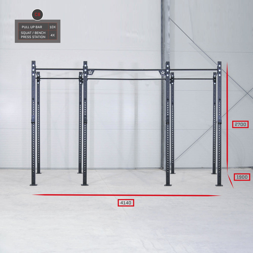 Basic rig from IRONSTAR is a must-have sport equipment for professional fitness studio, crossfit gym and other strenght training gyms and sport teams.