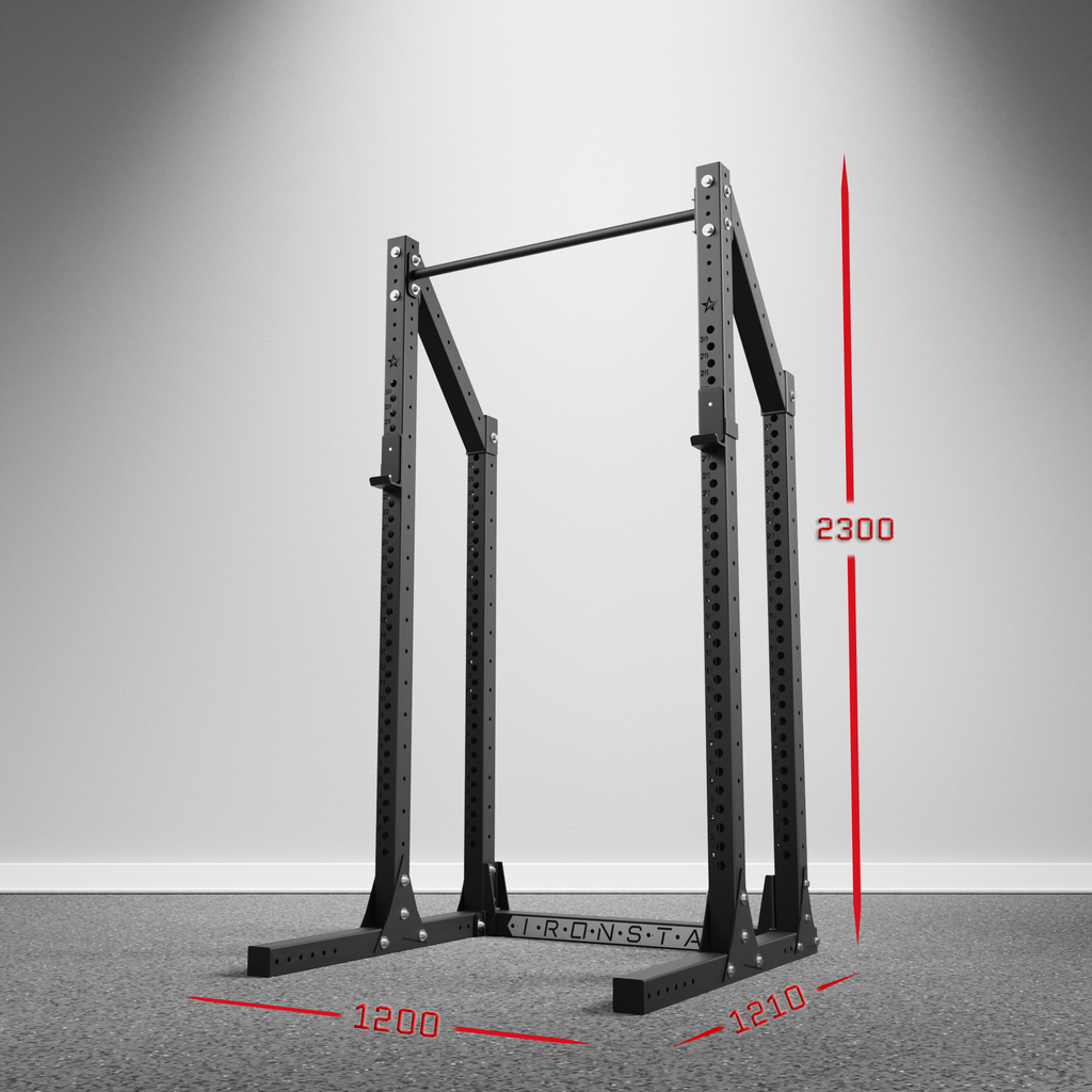 IRONSTAR Squat stand is the best equipment for home gym or commercial fitness studio. 