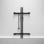 IRONSTAR FOLD BACK wall mount rack for space-saving gym.