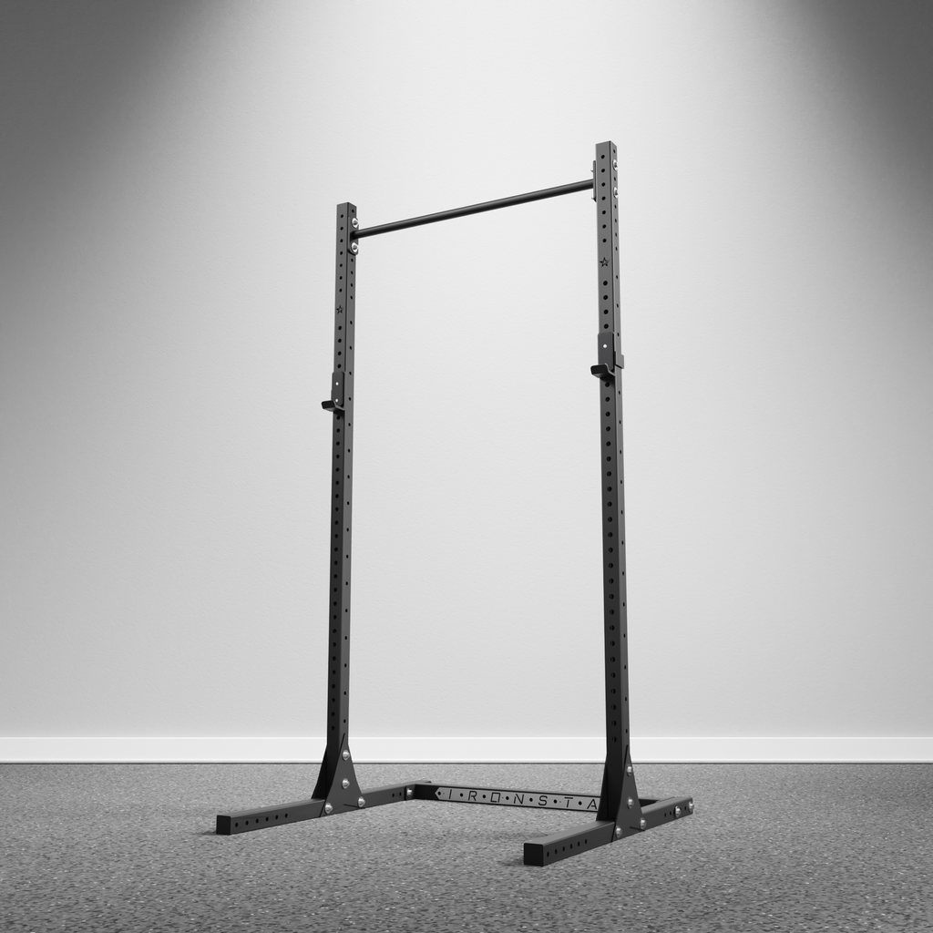 IRONSTAR Squat stand is the best equipment for home gym or commercial fitness studio. 