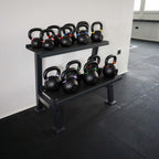 IRONSTAR storage system for kettlebells.