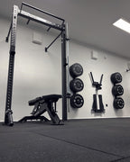 IRONSTAR wall storage for bumper plates.