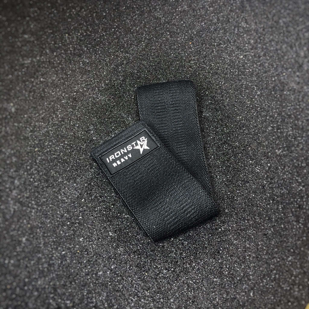 Booty band IRONSTAR for the best leg and glutes workout at home or in gym.