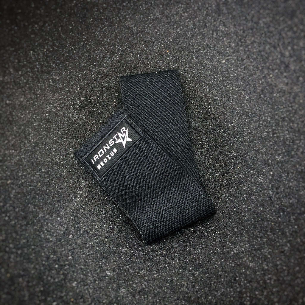 Booty band IRONSTAR for the best leg and glutes workout at home or in gym.