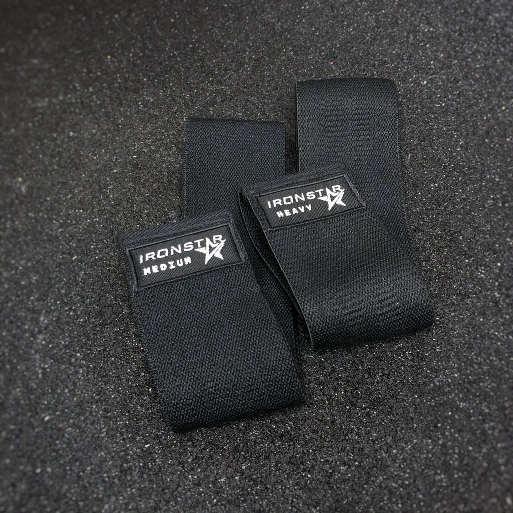 Booty band IRONSTAR for the best leg and glutes workout at home or in gym.