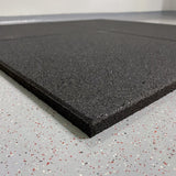 Non-slip, anti-vibration, sound and heat insulating floor tiles for home and professional use.
