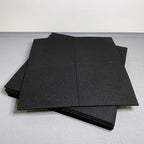 Non-slip, anti-vibration, sound and heat insulating floor tiles for home and professional use.